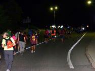 Inici de la caminada des de Riudecanyes. FOTO A. E. Baronia Escornalbou